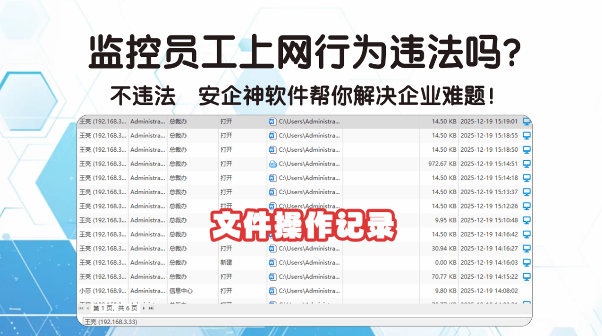 监控员工上网行为违法吗?不违法 安企神软件帮你解决企业难题!(图4) 监控员工上网行为违法吗?不违法 安企神软件帮你解决企业难题!(图4)