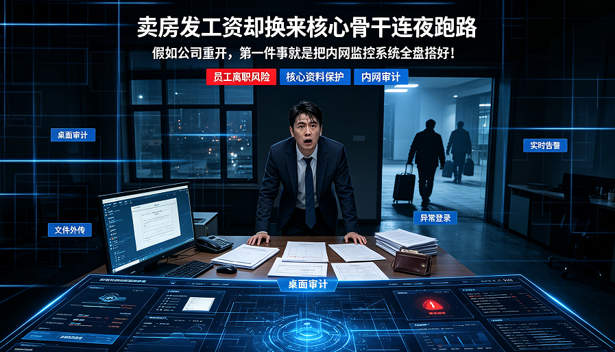 卖房发工资却换来核心骨干连夜跑路:假如公司重开,第一件事就是把内网监控系统全盘搭好!(图1) 卖房发工资却换来核心骨干连夜跑路:假如公司重开,第一件事就是把内网监控系统全盘搭好!(图1)