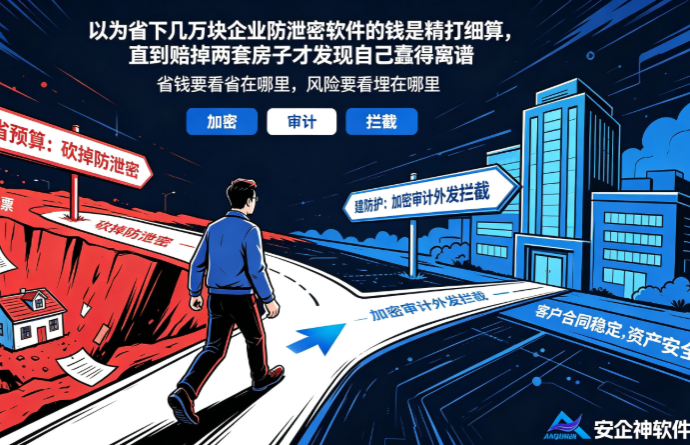 以为省下几万块企业防泄密软件的钱是精打细算,直到赔掉两套房子才发现自己蠢得离谱(图1) 以为省下几万块企业防泄密软件的钱是精打细算,直到赔掉两套房子才发现自己蠢得离谱(图1)