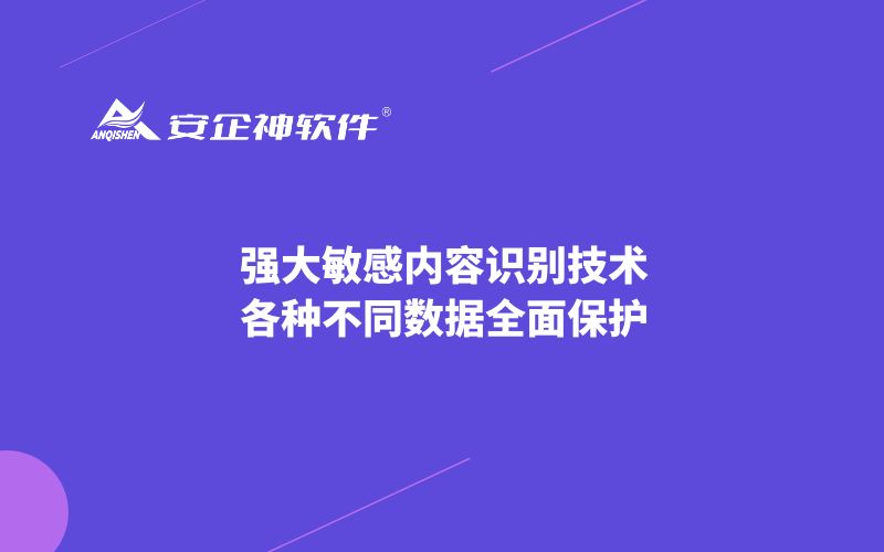 强大敏感内容识别技术 | 各种不同数据全面保护