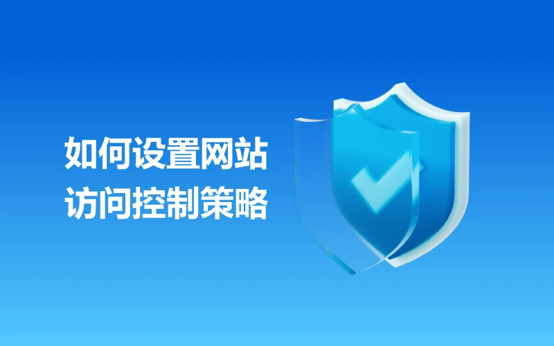 如何设置网站访问控制策略
