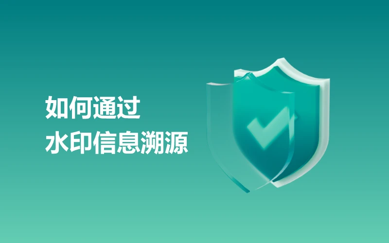 如何通过水印信息溯源