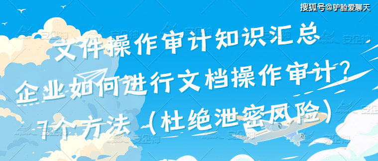 文件操作审计知识汇总：企业如何进行文档操作审计