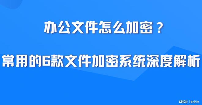 2025办公必备：办公文件怎么加密？常用的6款文件加密系统详解析