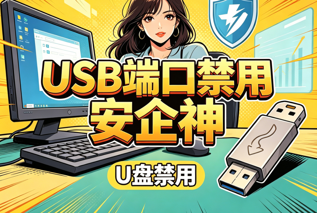 USB端口禁用方法有哪些？两招，彻底封死USB端口泄密！