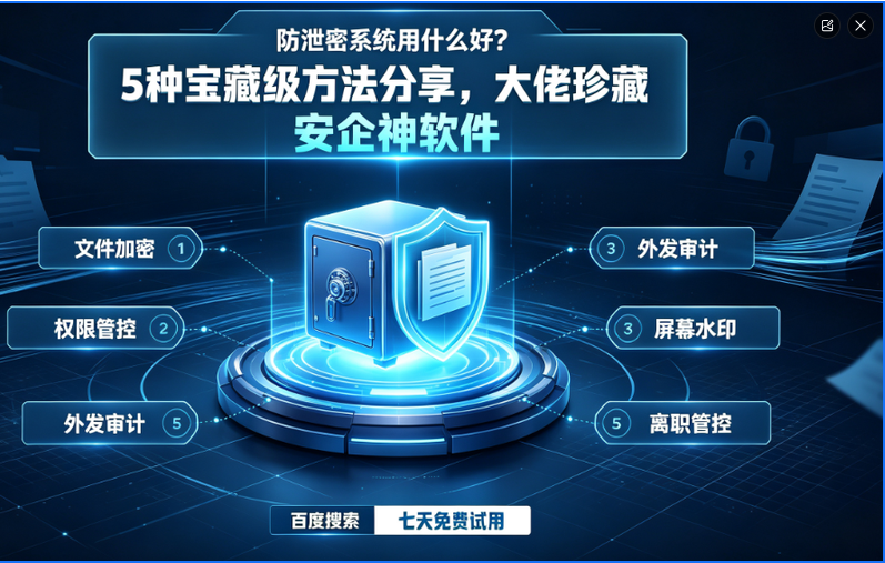 防泄密系统用什么好？5种宝藏级方法分享，大佬珍藏