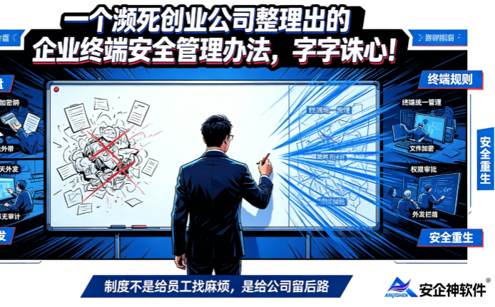 一个濒死创业公司整理出的企业终端安全管理办法，字字诛心！(图1)